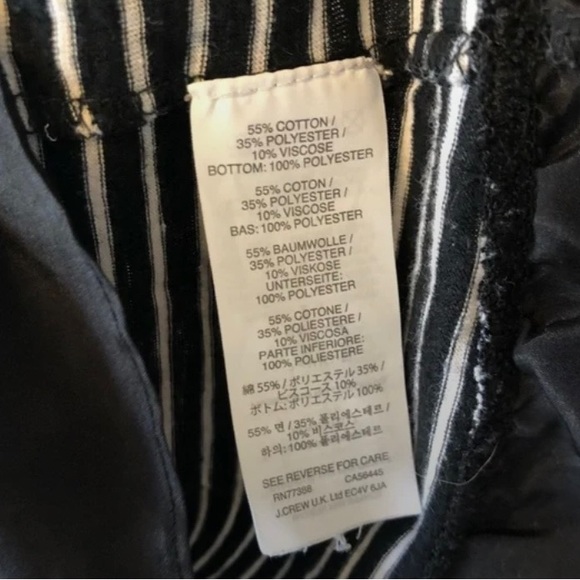 Striped peplum tank top - Picture 2 of 2